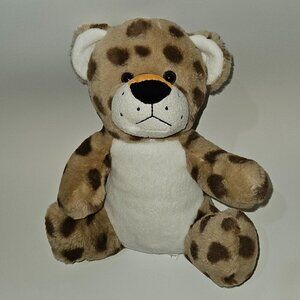 A&A Global 2021 Leopard Cheetah Plush 10.5" Stuffed Animal Toy Cat Brown Spots